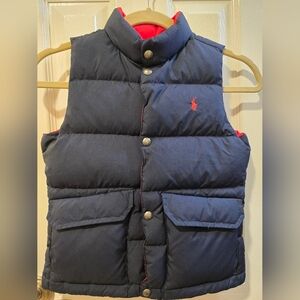 Polo Ralph Lauren Boy's Down Vest double sided size 7
